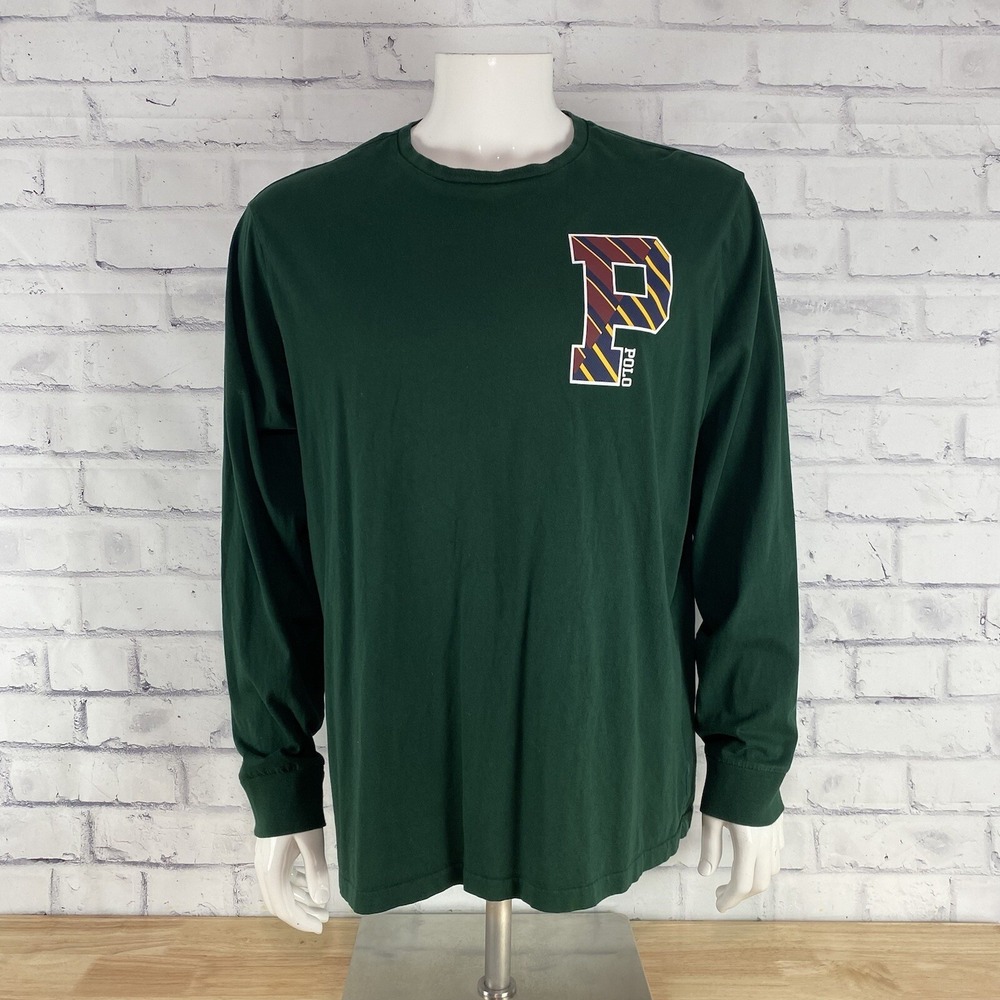 Ralph Lauren Polo Shirt Men's XL Long Sleeve T-Shirt Big Logo Preppy Big Polo - Picture 2 of 12